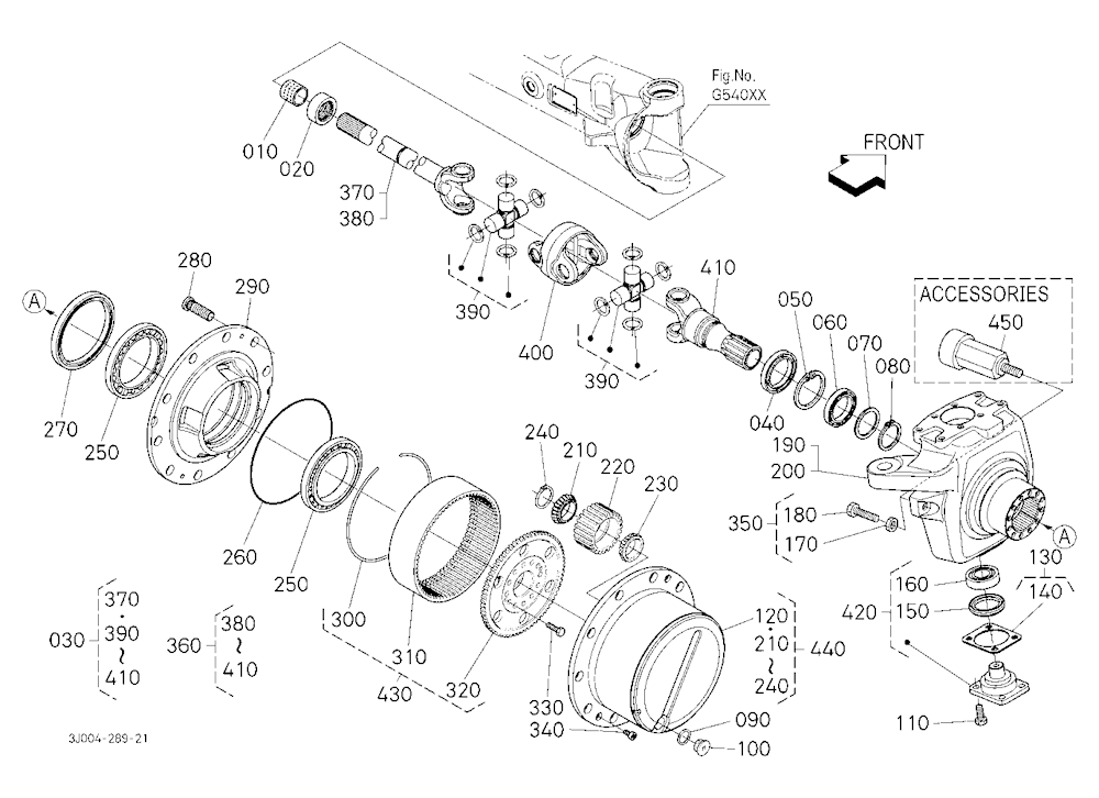 Differential Gear Shaft [Front Axle Component]