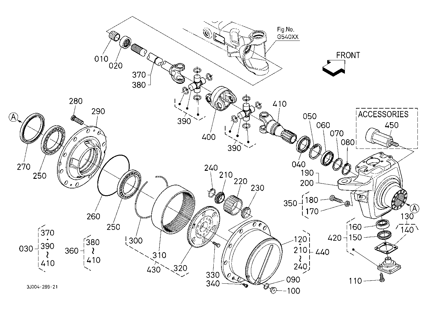 Differential Gear Shaft [Front Axle Component]