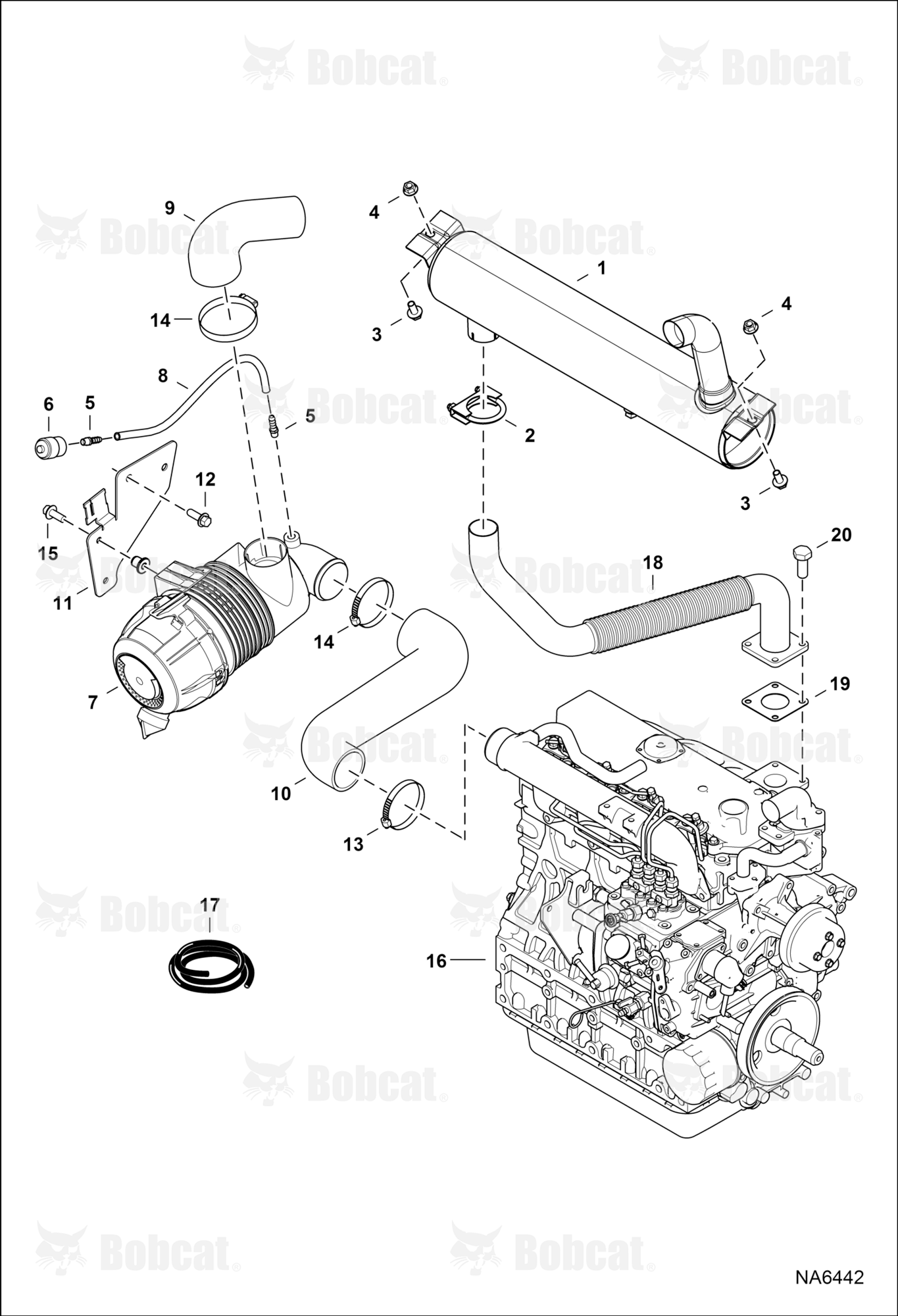 Engine & Attaching Parts (Air Cleaner & Muffler)