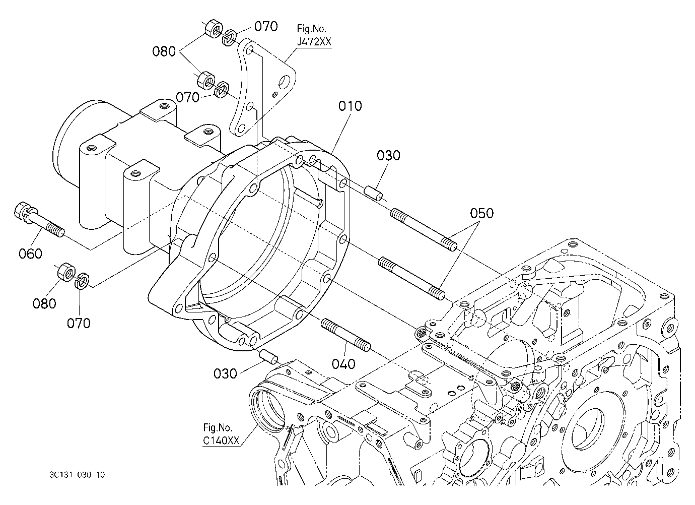 Rear Axle Case Rh