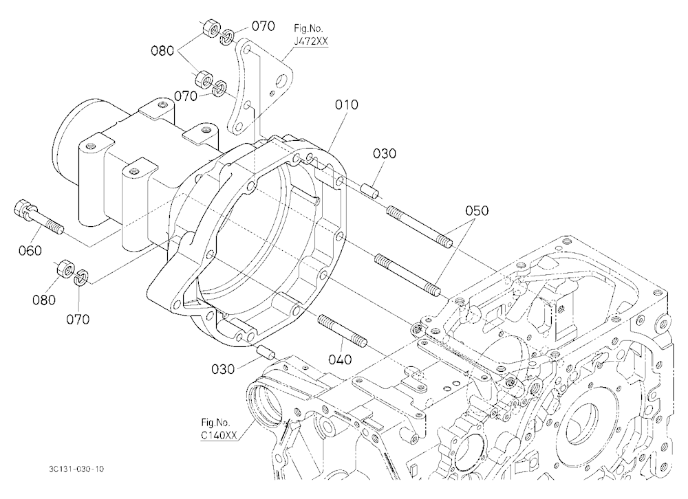 Rear Axle Case Rh