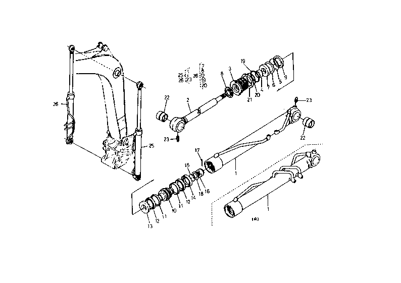 Boom Cylinder and Component Parts