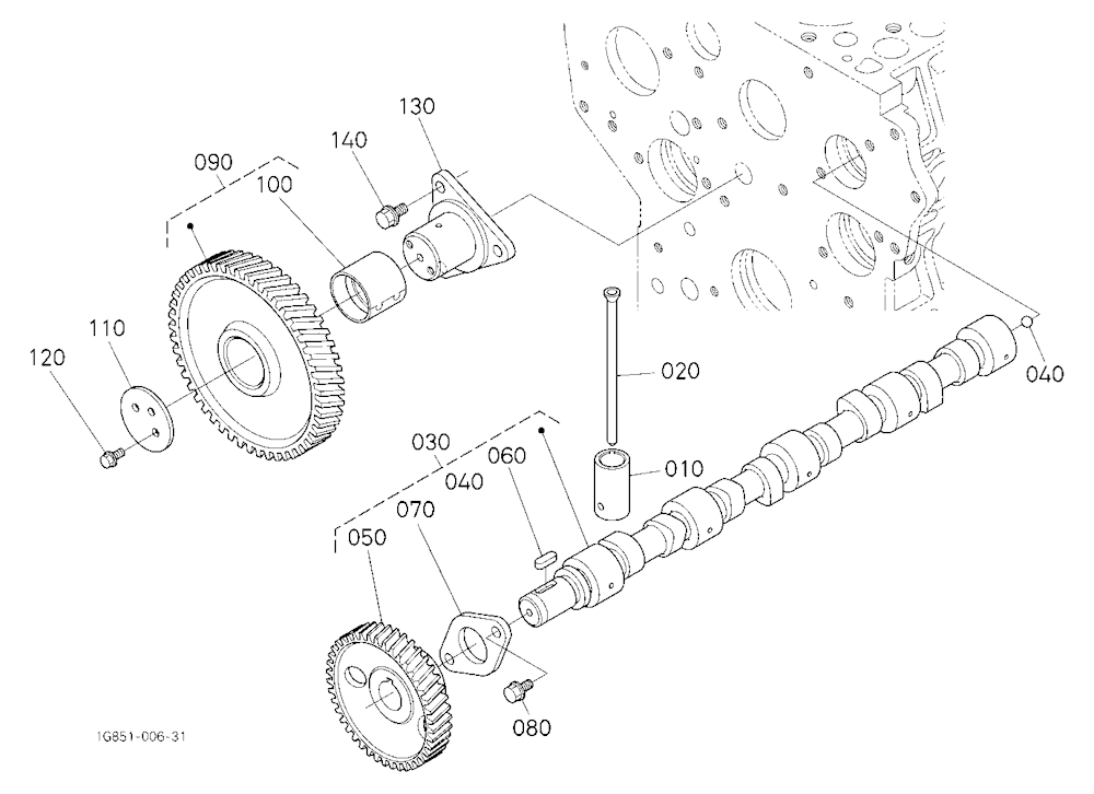 Camshaft And Idle Gear Shaft