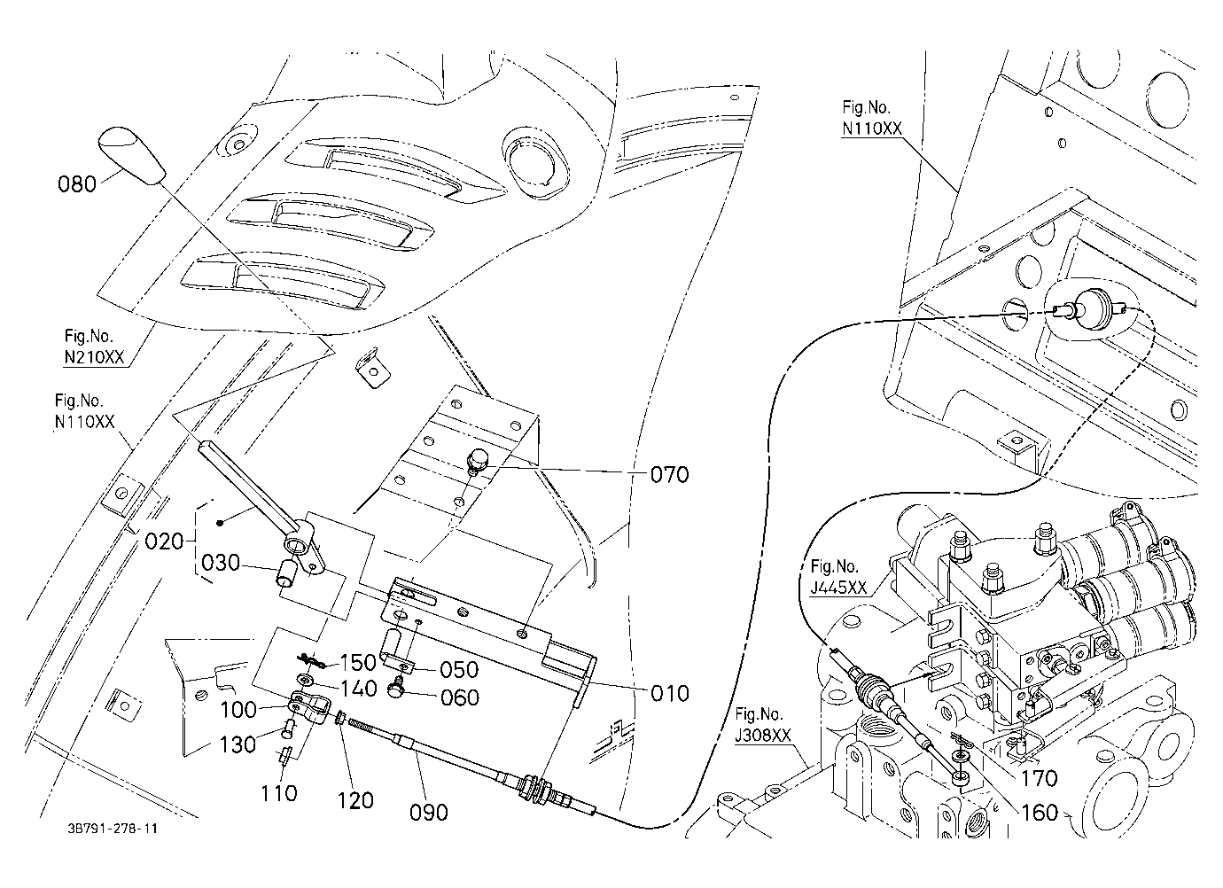 Auxiliary Control Valve Lever (1St)