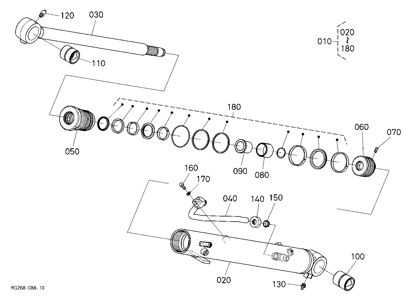 Boom Cylinder [Component Parts]