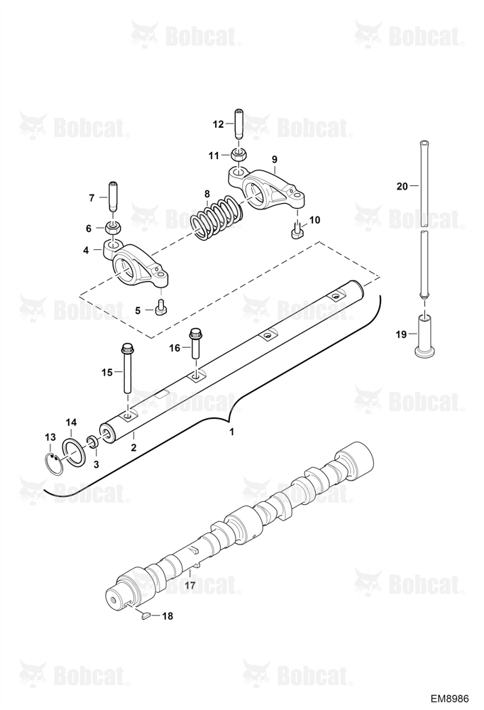 Rocker Shaft & Camshaft