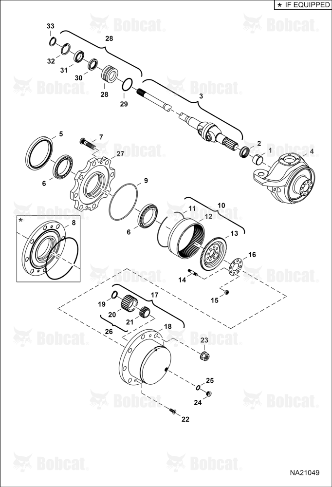 Rear Axle (Wheel Hub)
