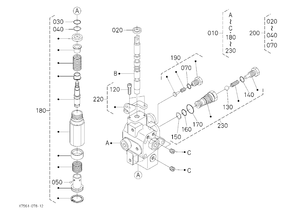 Remote Control Valve [Component Parts] [Rtv900W/R-