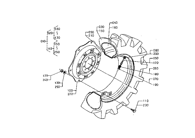Rear Wheel (13.6-28) [Option]