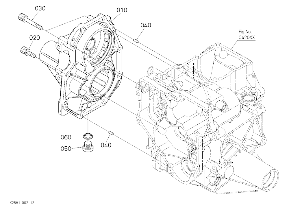 Rear Axle Case Rh