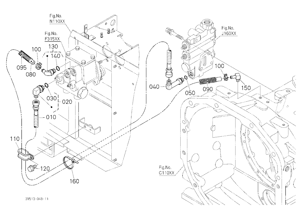 Brake Master Cylinder Pipe