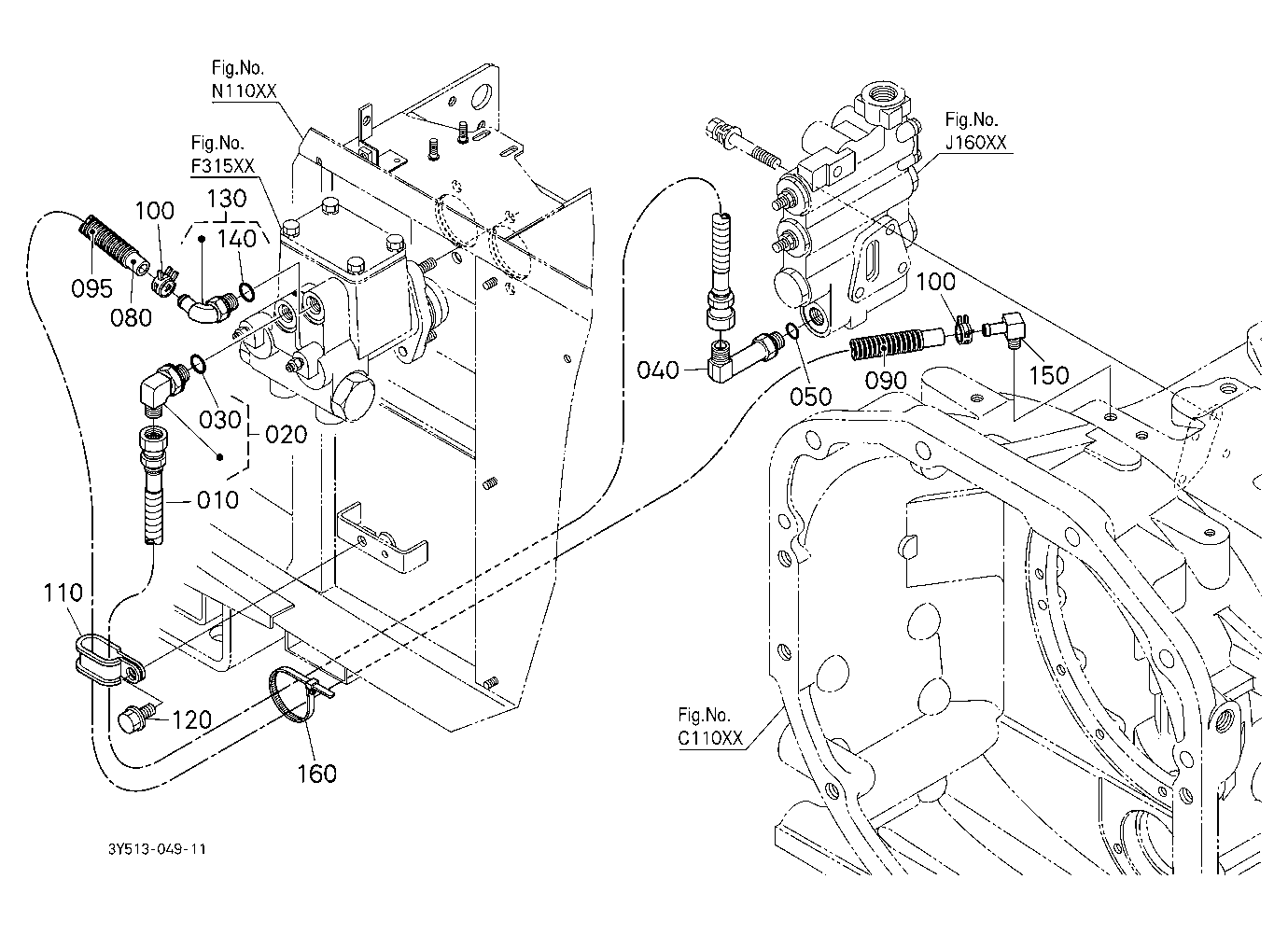 Brake Master Cylinder Pipe