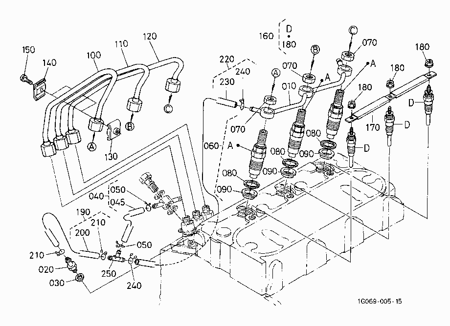NOZZLE HOLDER AND GLOW PLUG