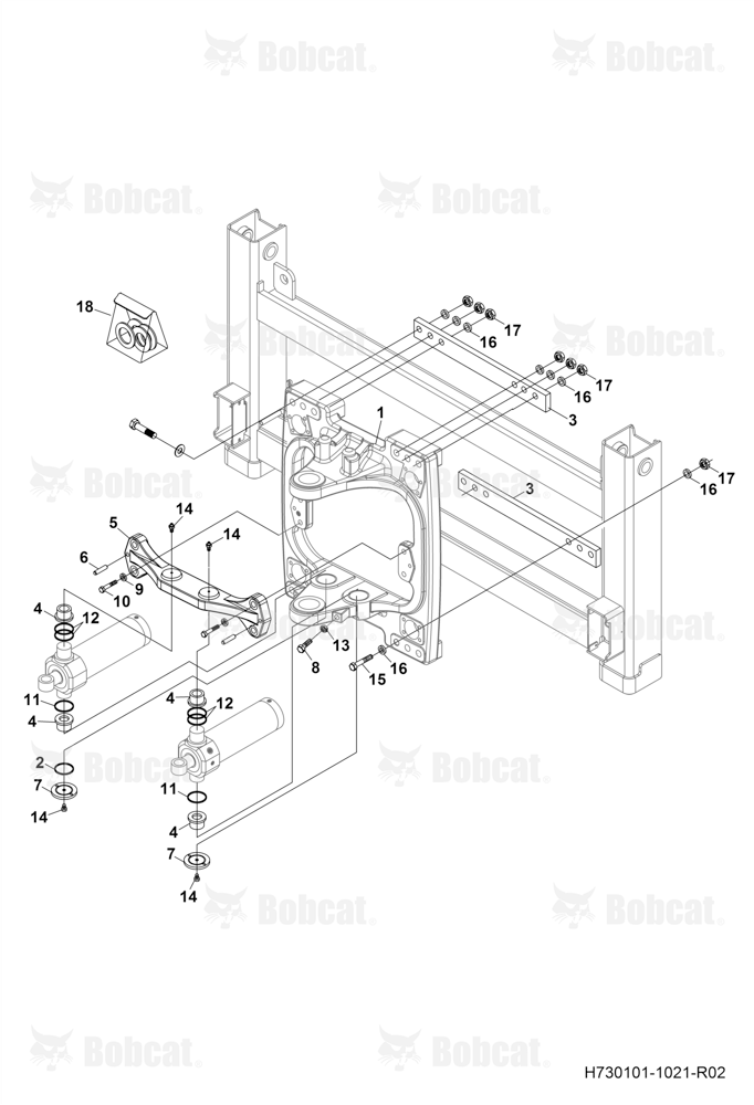 Sideshift and Swing Cylinders Connections