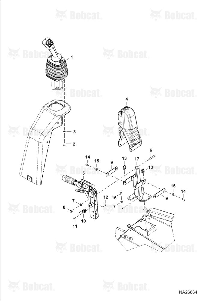 Operator Controls (Loader Joystick & Parking Brake)