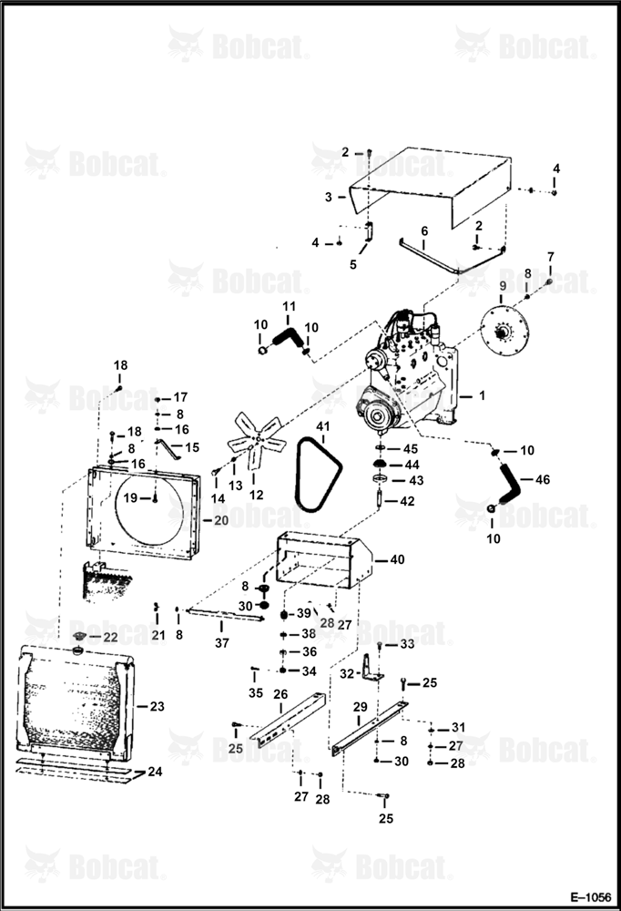 Engine Cooling & Mounting Parts (Gasoline)