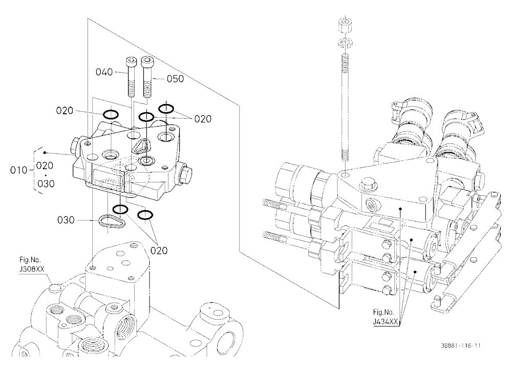 Auxiliary Control Valve Mounting Base