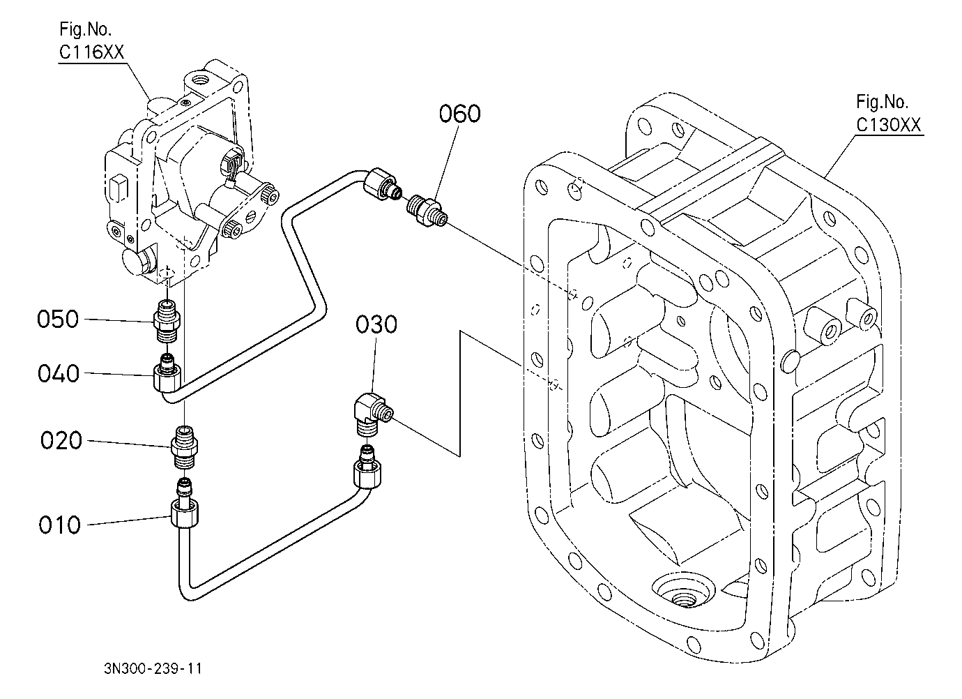 Hydraulic Oil Line (Dual Speed Valve) [Dual Speed
