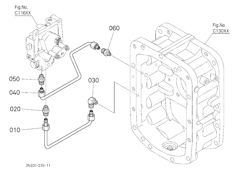 Hydraulic Oil Line (Dual Speed Valve) [Dual Speed