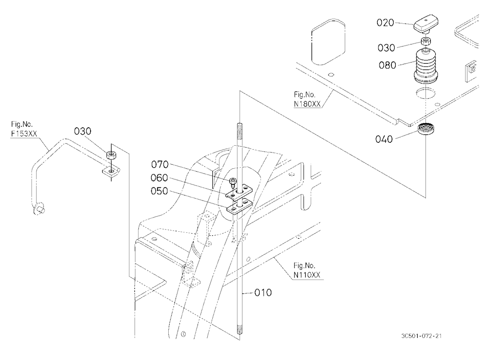 Front Wheel Drive Lever (Upper)