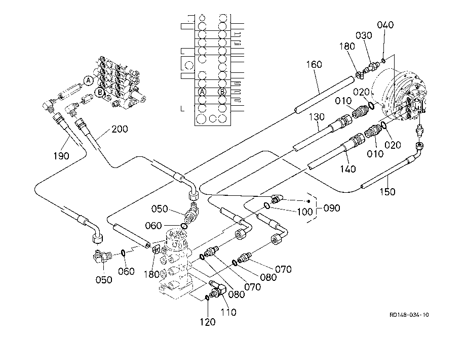 Oil Piping(Travel Rh)