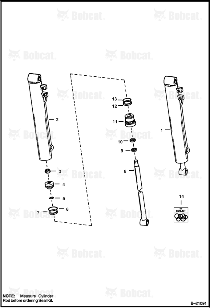 Tilt Cylinder (W/1" Rod)