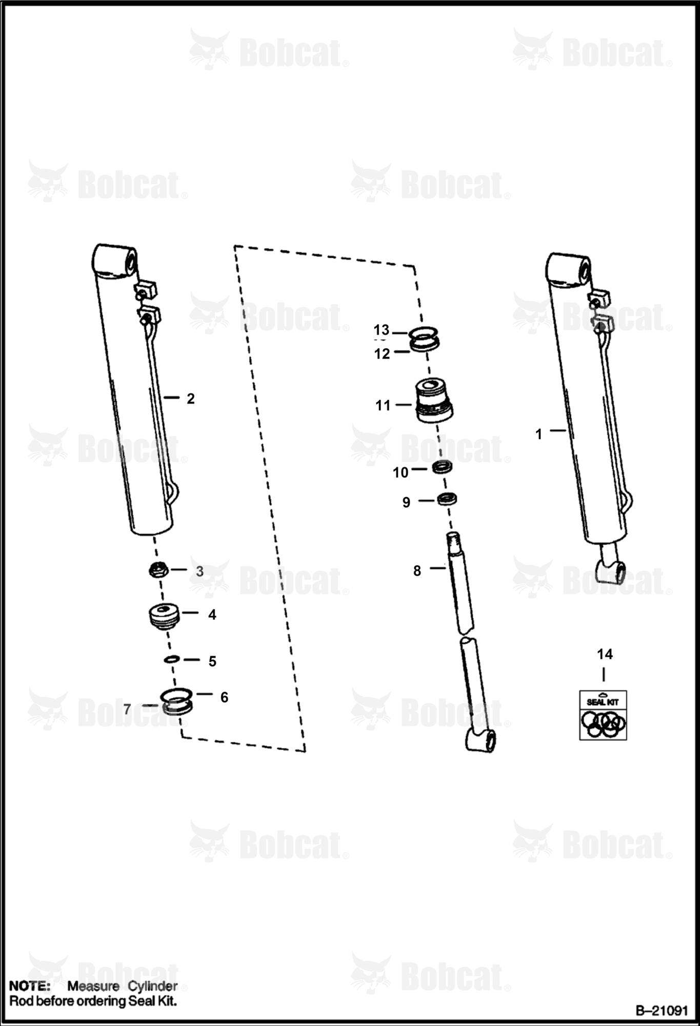 Tilt Cylinder (W/1" Rod)
