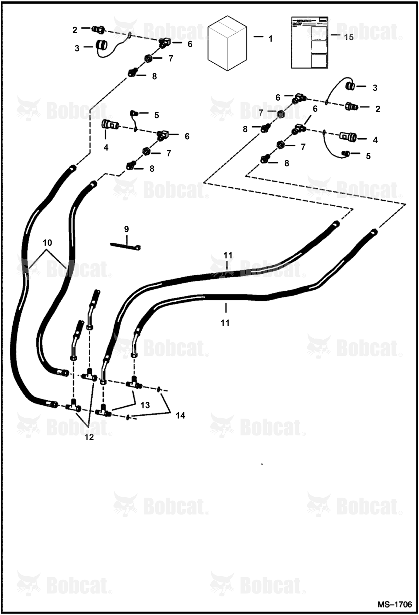 Rear Auxiliary (High Horsepower Hydraulics)  512814999 & Below