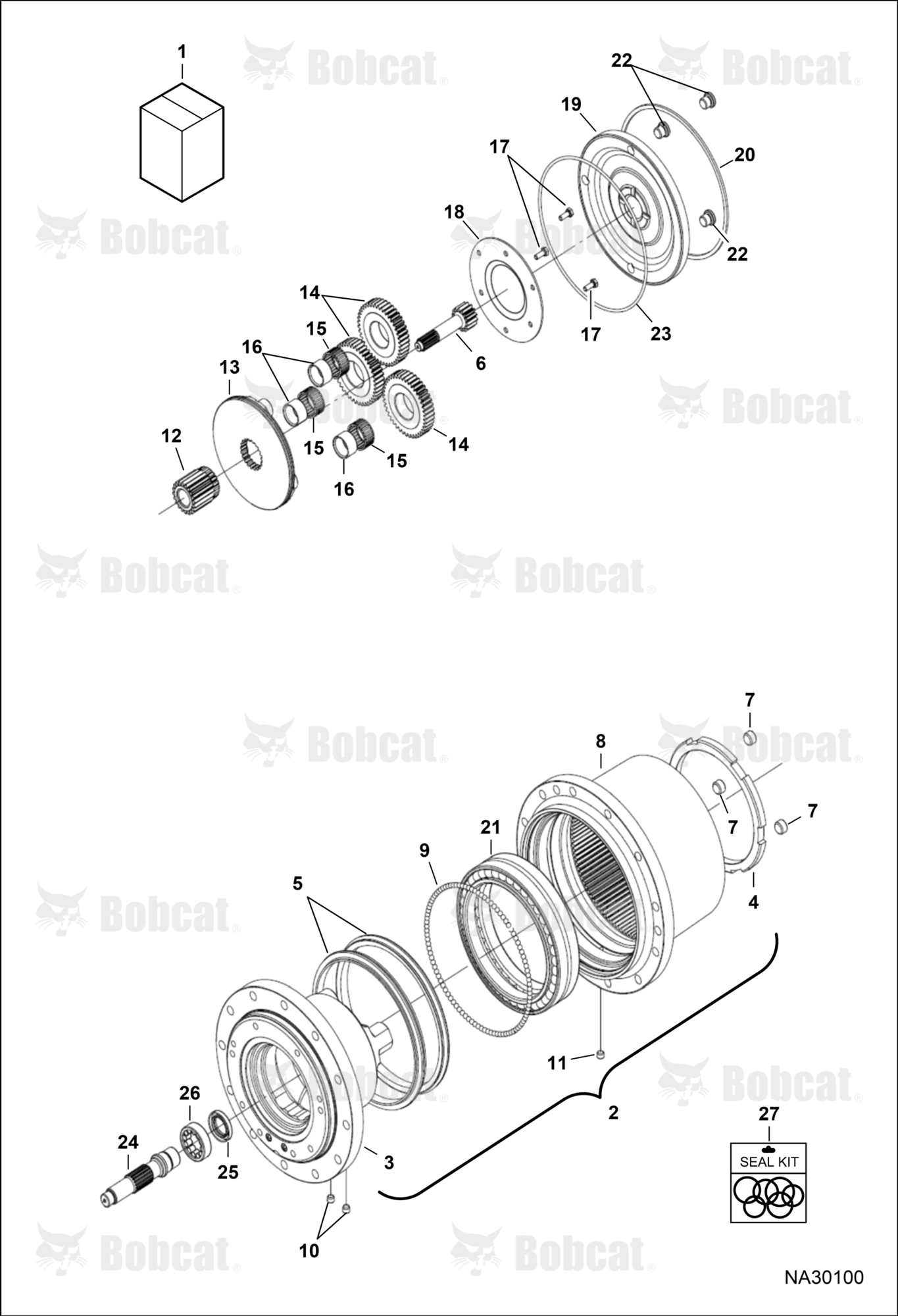 Travel Motor (Gear Box) (Motor 46926009)