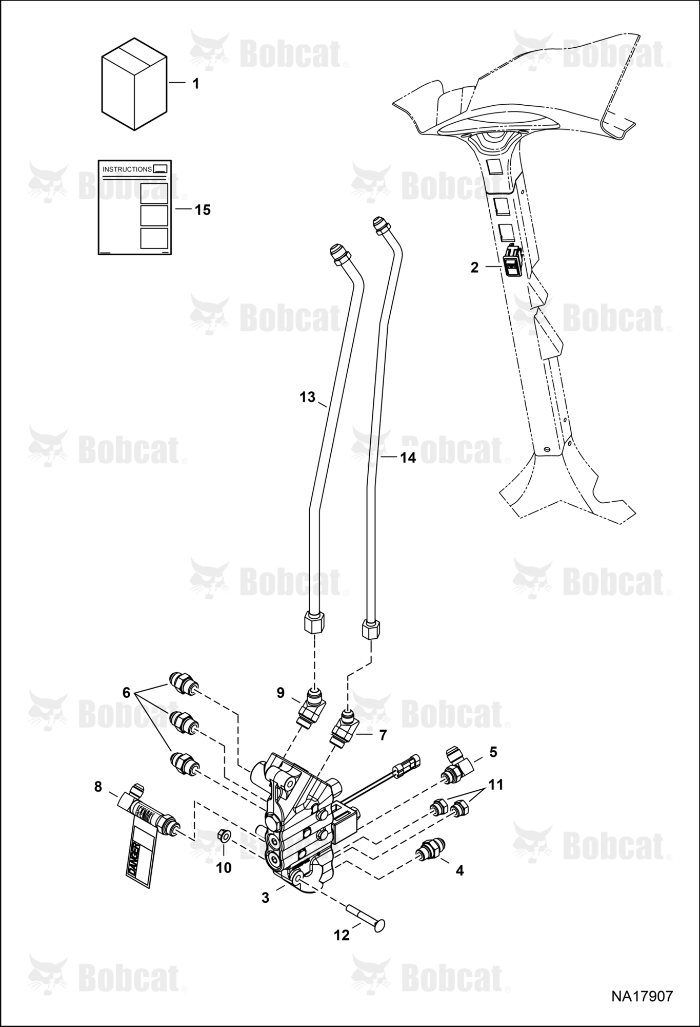Bucket Position Valve Kit (Vertical)