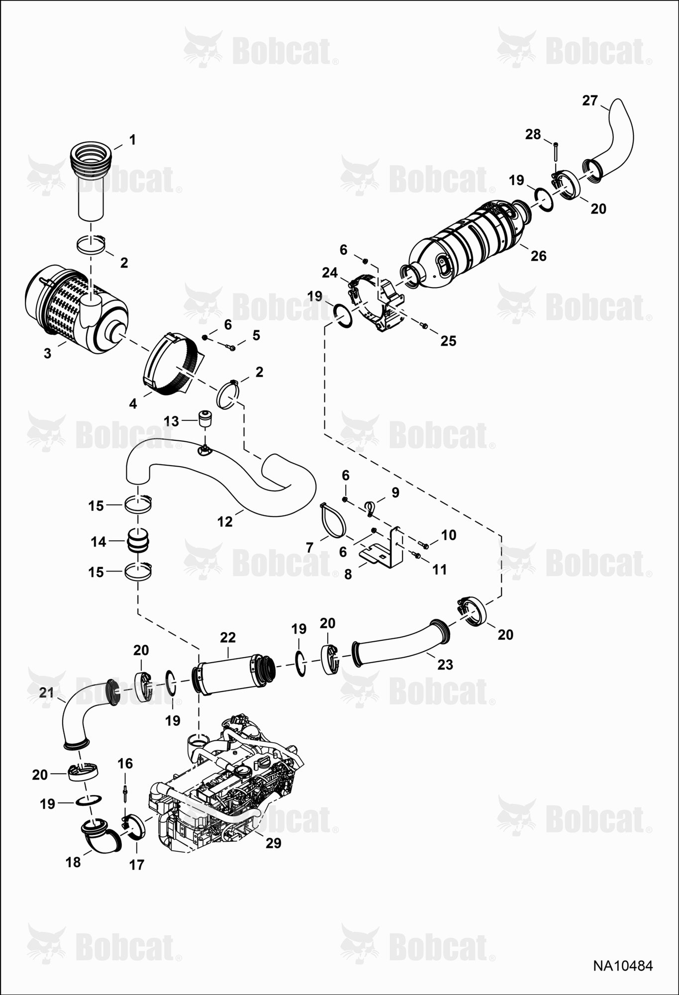 Engine & Attaching Parts (Air Intake & Exhaust)
