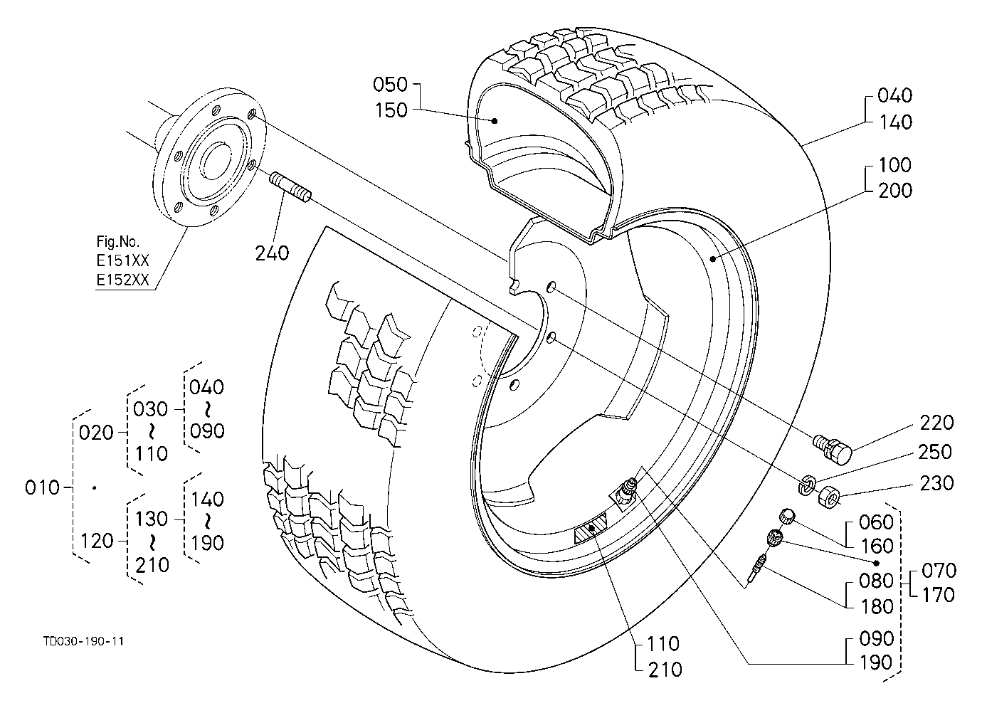 Rear Wheel (355/80-D20)