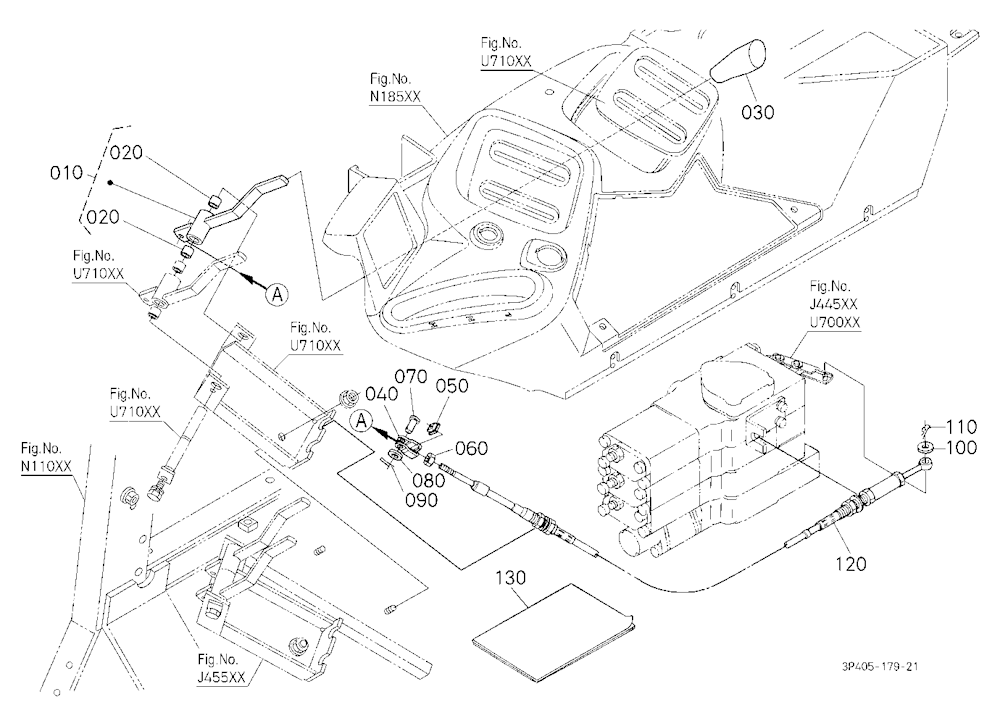 Auxiliary Control Valve Lever Kit (4Th) [Option]