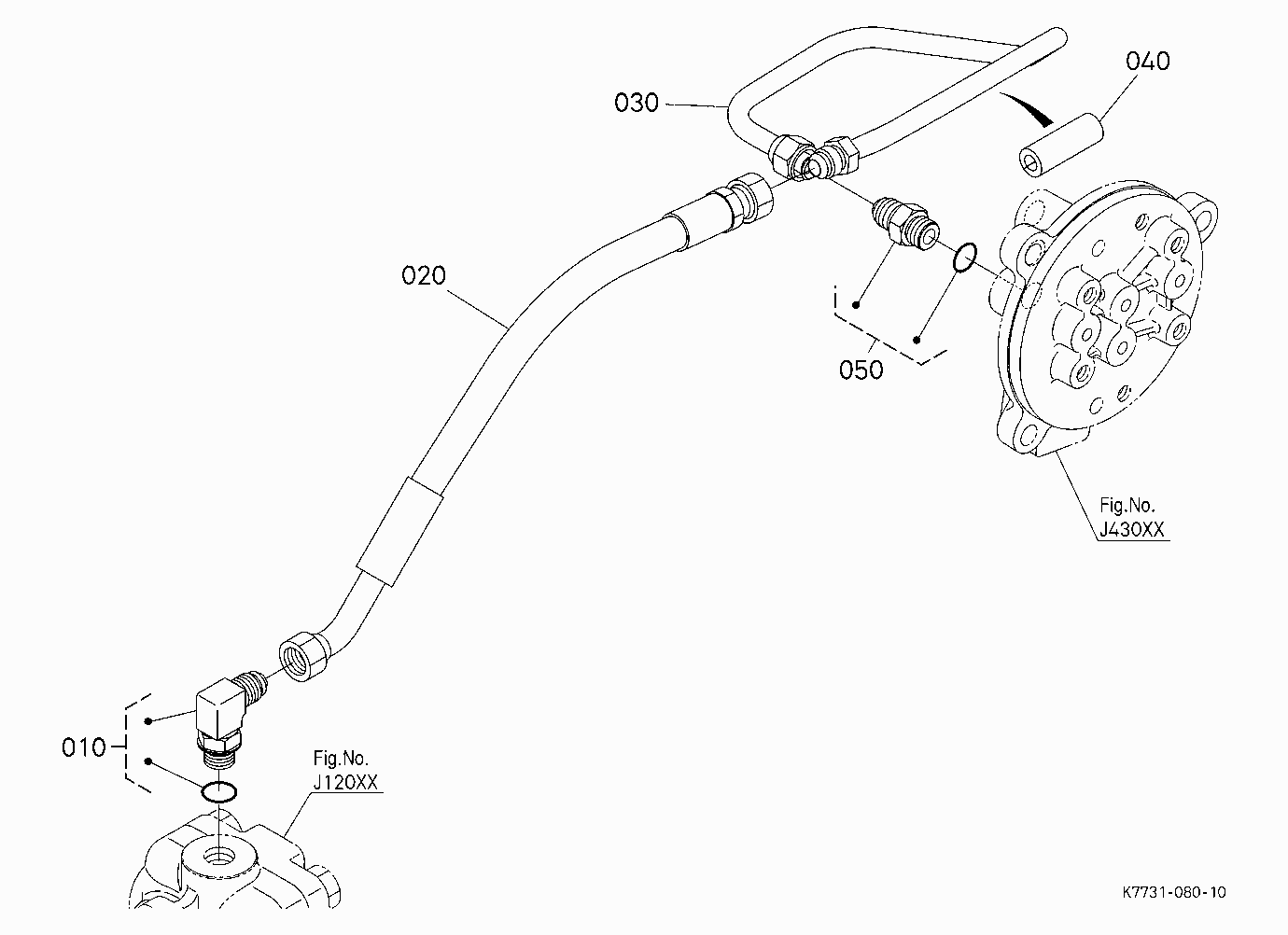 HYDRAULIC OIL LINE (PUMP)