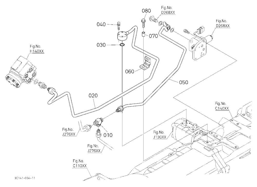 Hydraulic Oil Line (Steering/Pto)