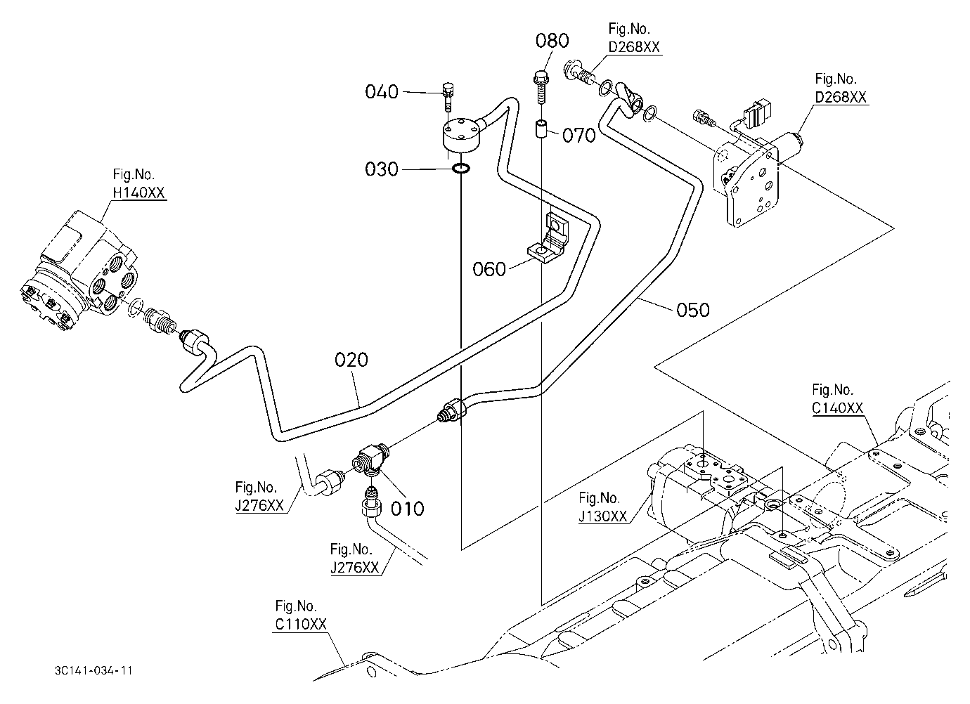 Hydraulic Oil Line (Steering/Pto)