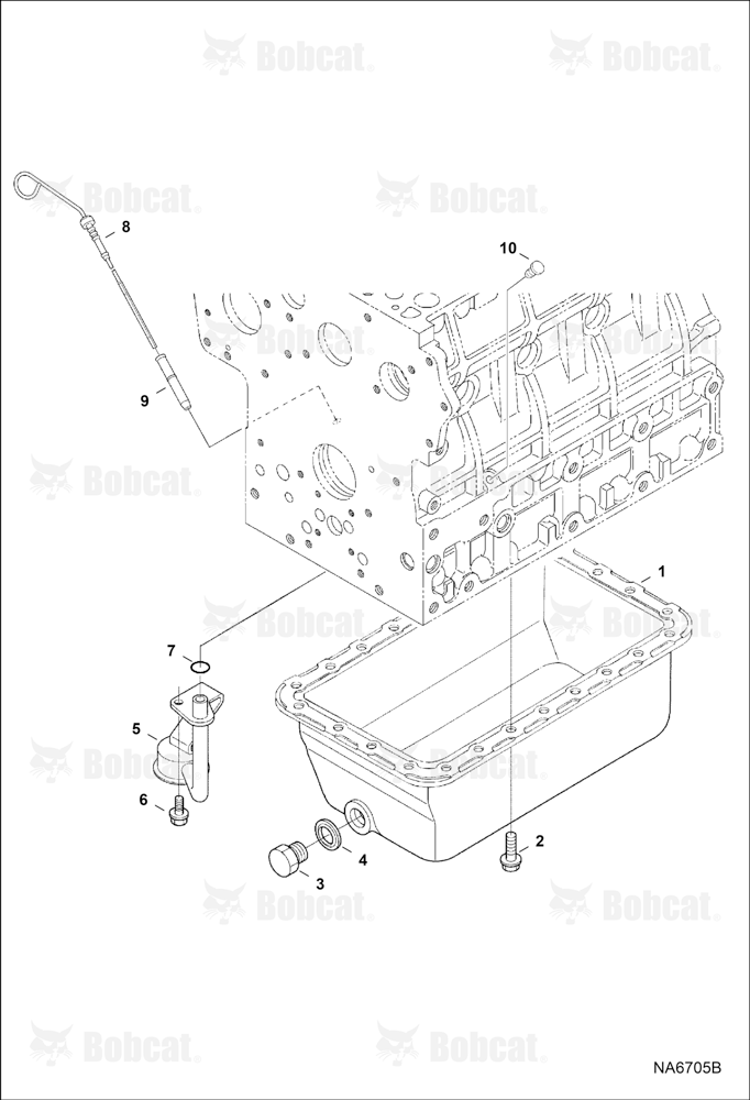Oil Pan (Blue) (Engine Serial # V2403-B******)