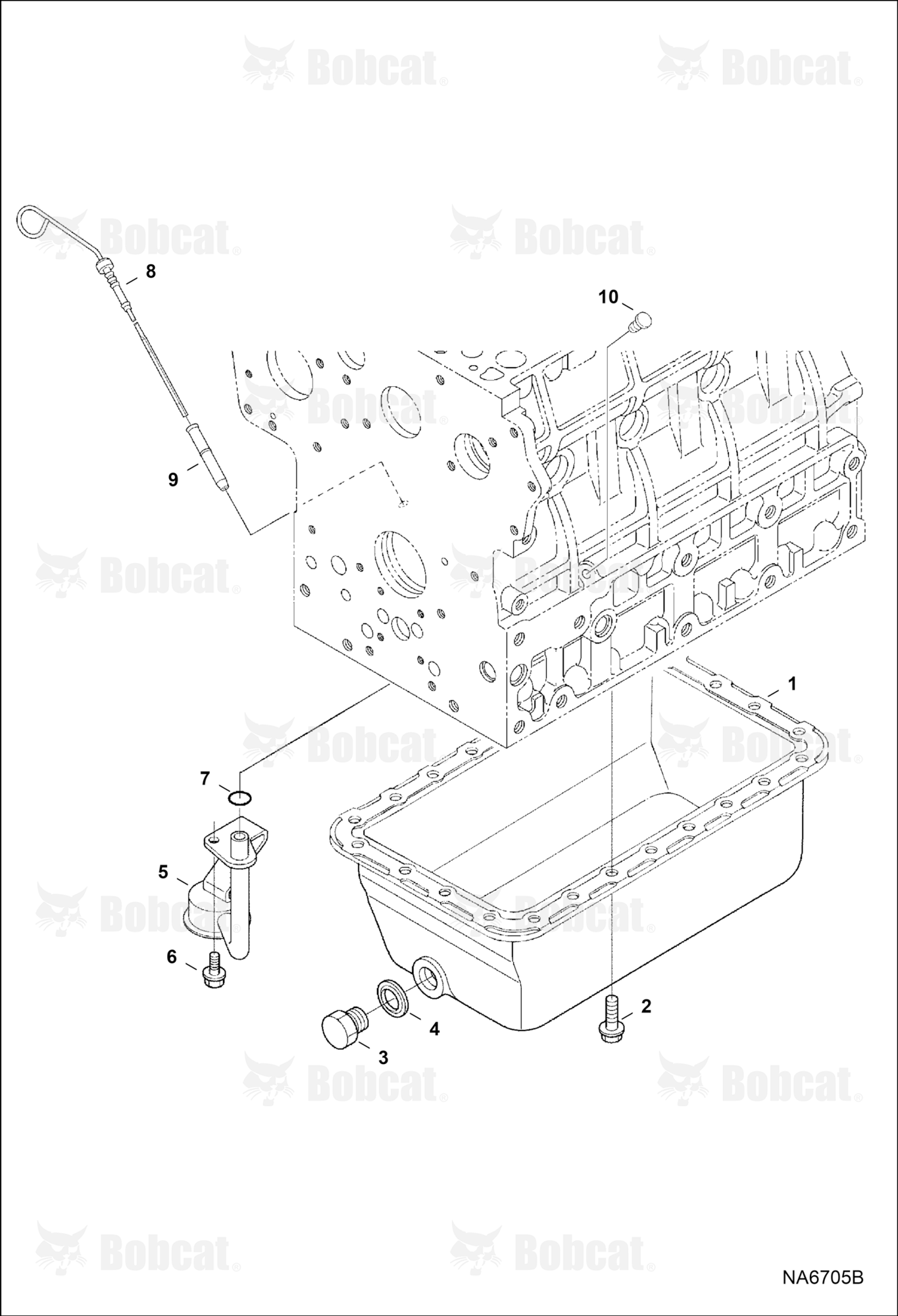 Oil Pan (Blue) (Engine Serial # V2403-B******)