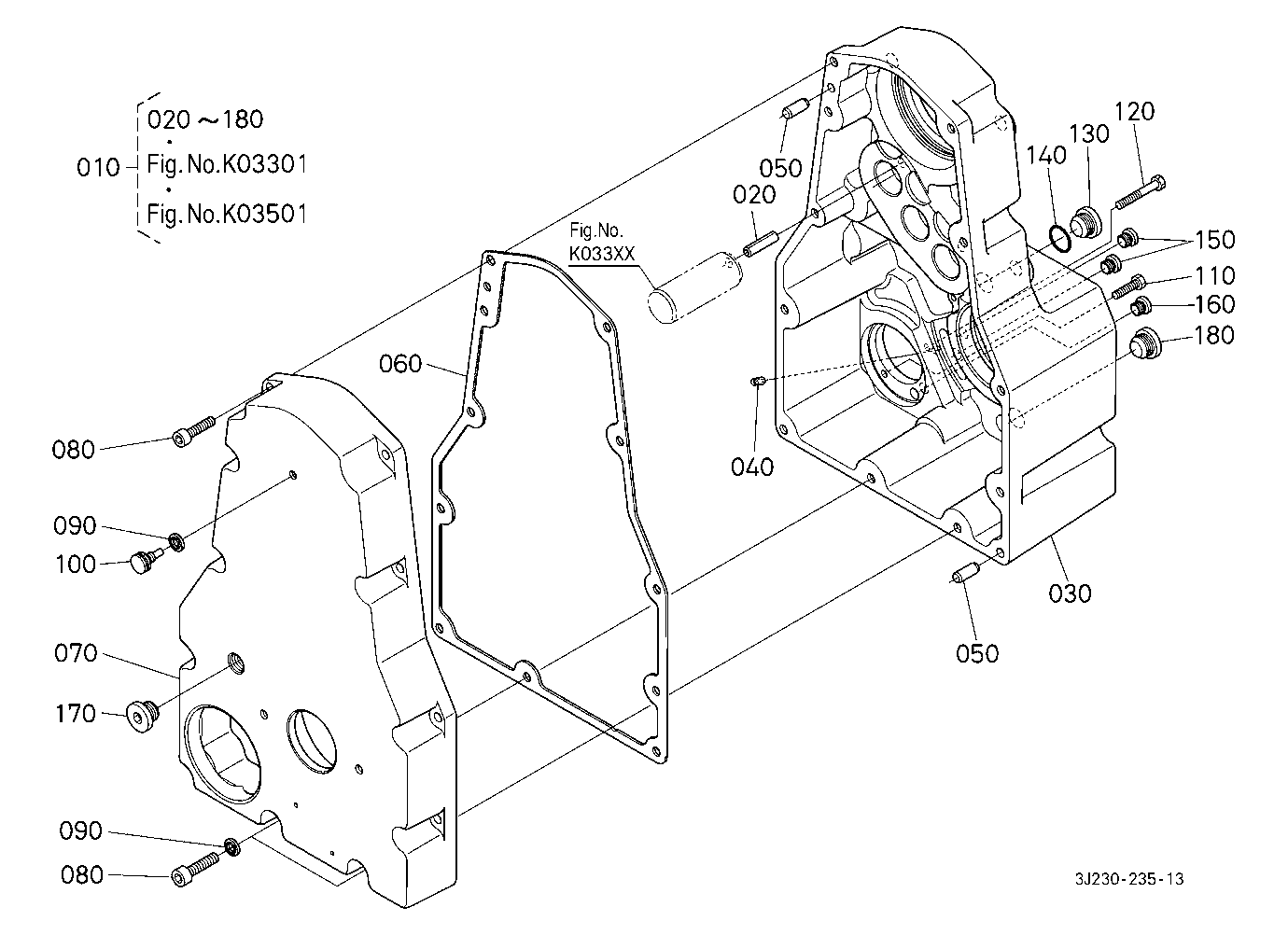 Pto Gear Case 4 (Case) [Component Parts] [With Fro