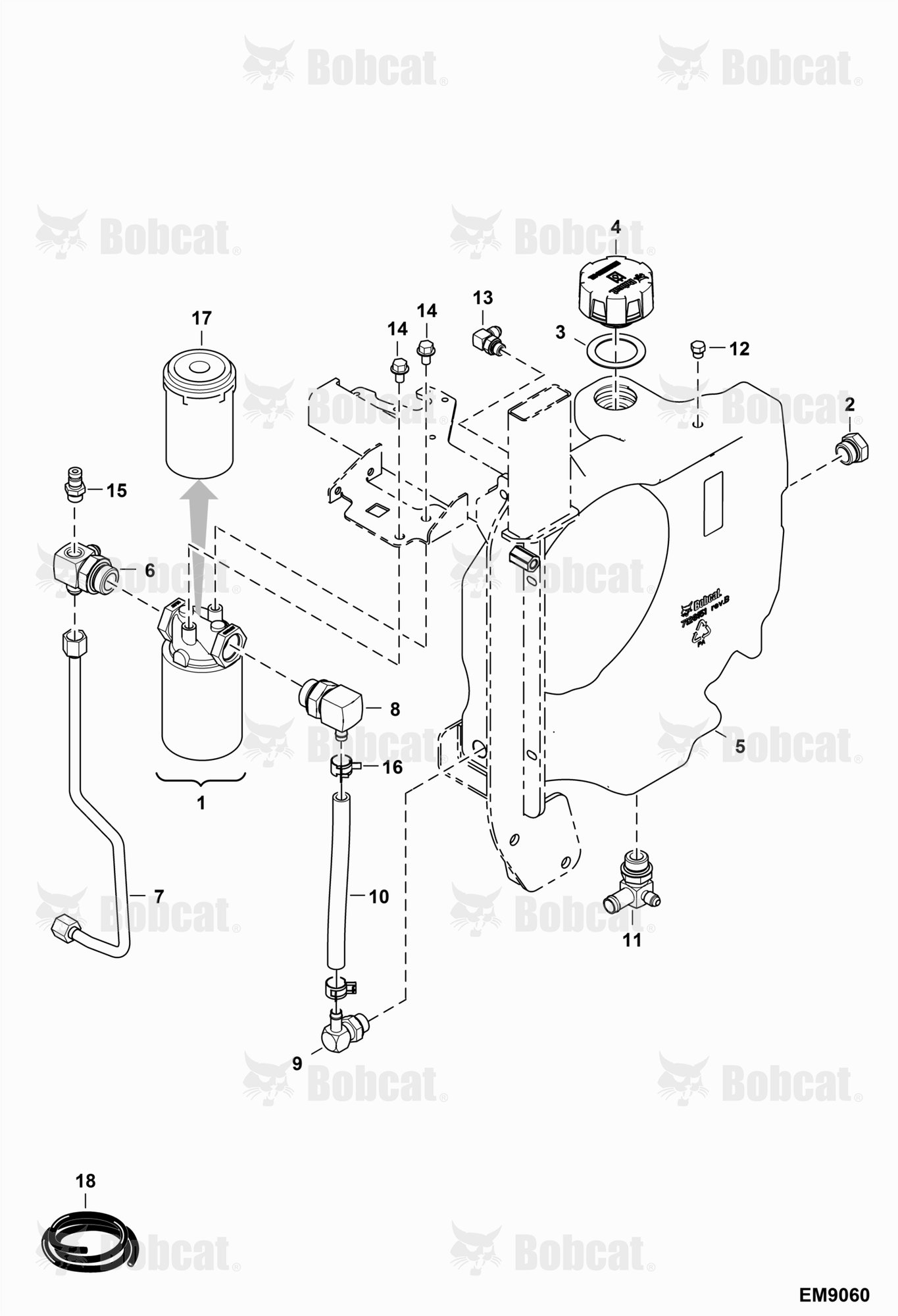 Hydraulic Tank Circuitry  AB4711453 & Above