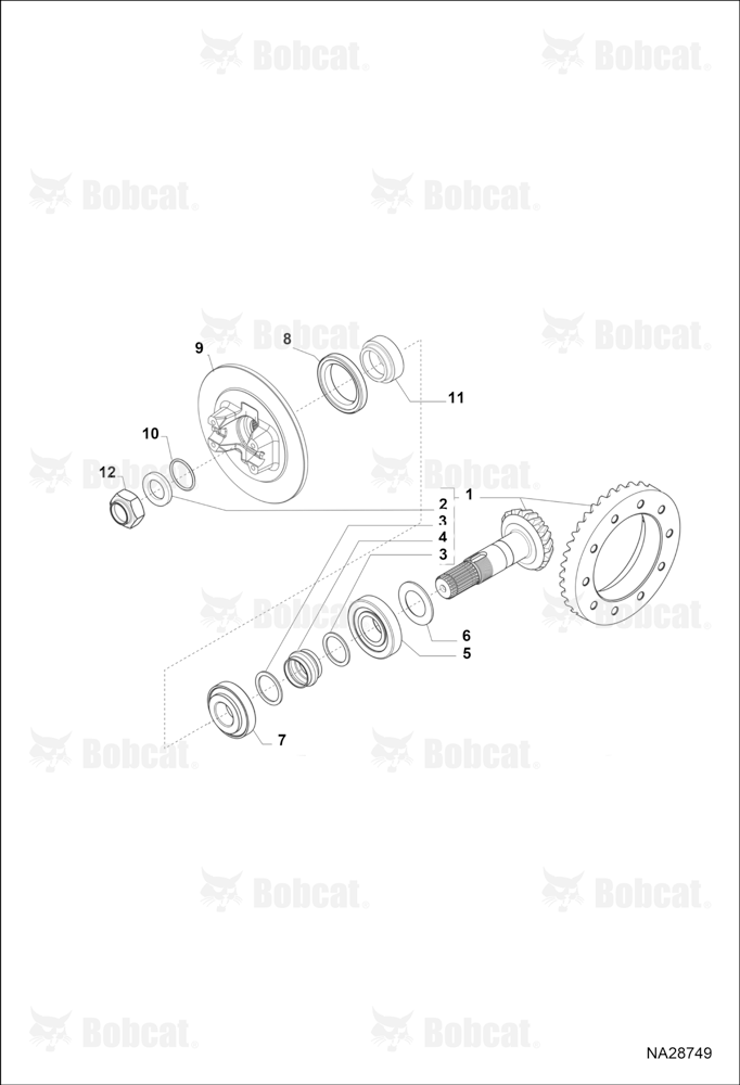 Rear Axle (Bevel Gear Set)