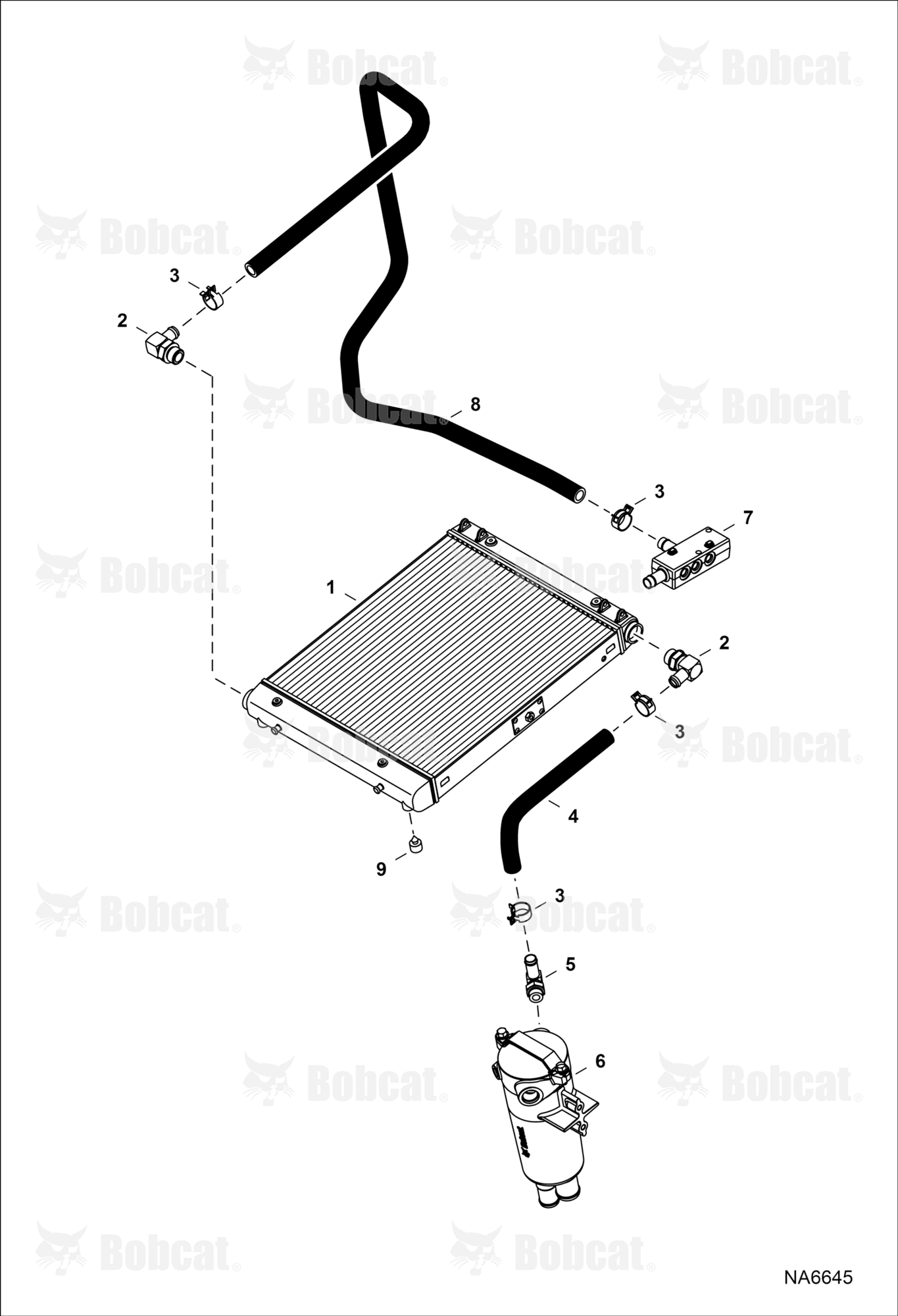 Hydrostatic Circuitry (Cooler)  ANMN11001 - ANMN13340