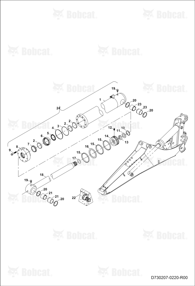 Boom Cylinder B53S11001 - B53S11281