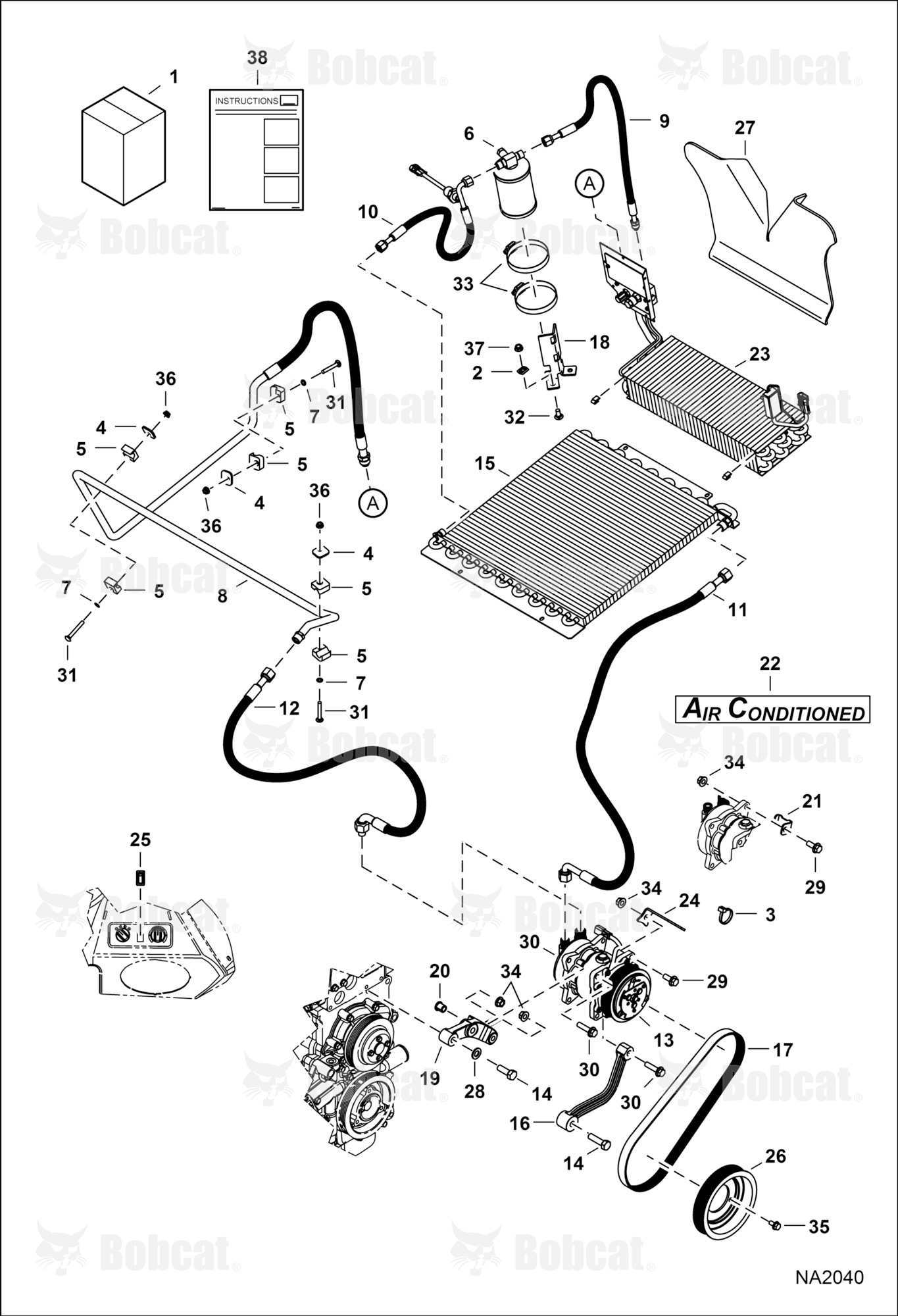 Heater & A/C (A/C Kit) (Metal Housing)