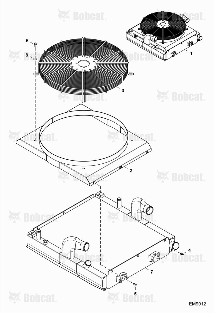 Engine & Attaching Parts (Radiator Water Exchanger)