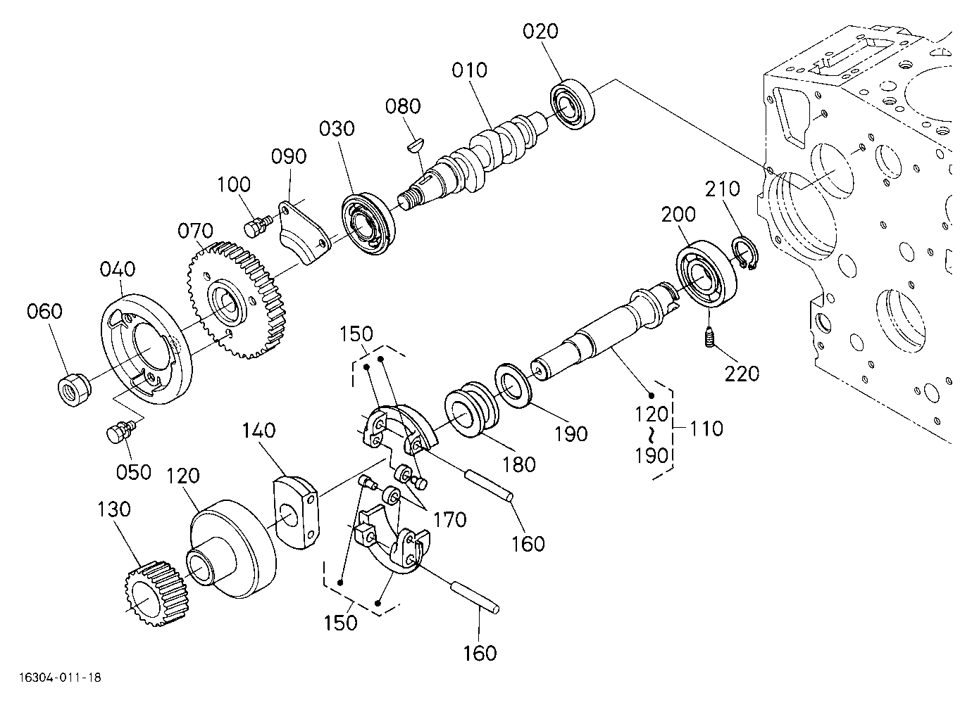 Fuel Camshaft And Governor Shaft