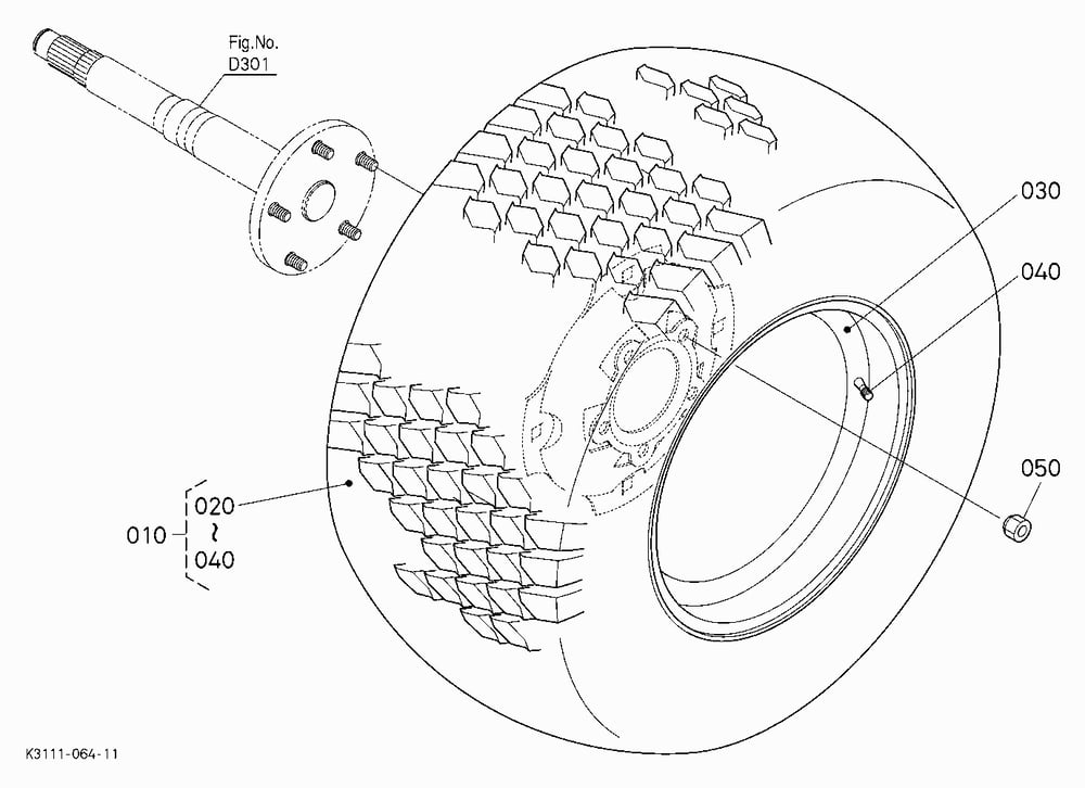 REAR WHEEL (24*12.00-12)