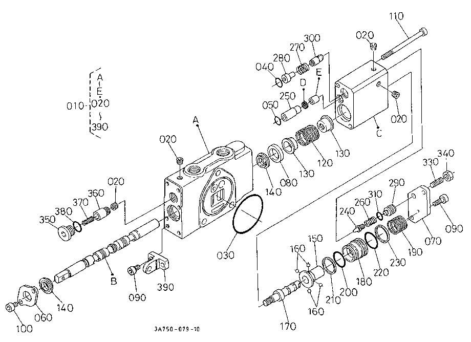 Auxiliary Control Valve (Scd/Fd) [Component Parts]