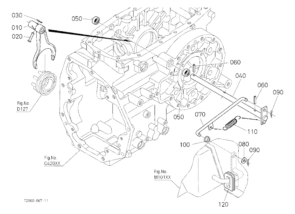 Differential Lock Shift Fork [Hst Type] [Cab Type]