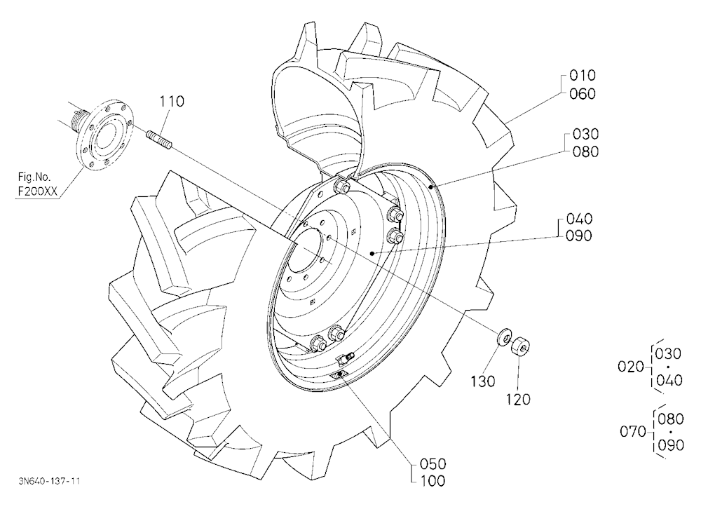 Rear Wheel (18.4-30R1)